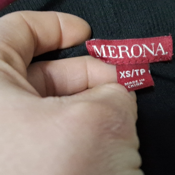 Merona Black short sleeve cardigan Top size XS - Picture 3 of 9